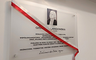 W Olsztynie upamiętnią Grażynę Langowską. Zostanie wręczona nagroda jej imienia